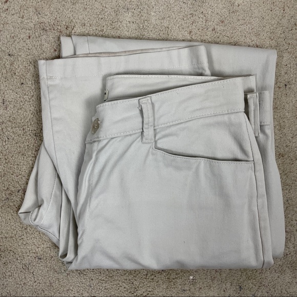 ☃️ 3 for $23 ☃️ Lee Relaxed Fit Straight Leg Stone Cotton Trousers - Picture 3 of 12